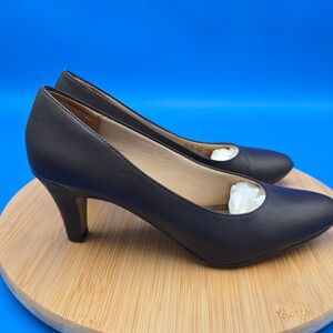 Life‎ Stride Brown Dress Heels Pumps Pointed Toe Career Office Shoes 9.5N